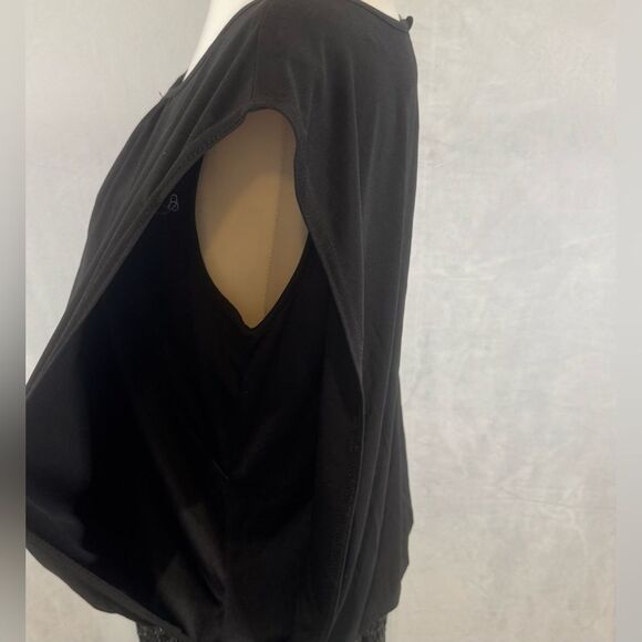 R&M Richards black sparkly blouson sheath dress size 12 - Picture 7 of 10